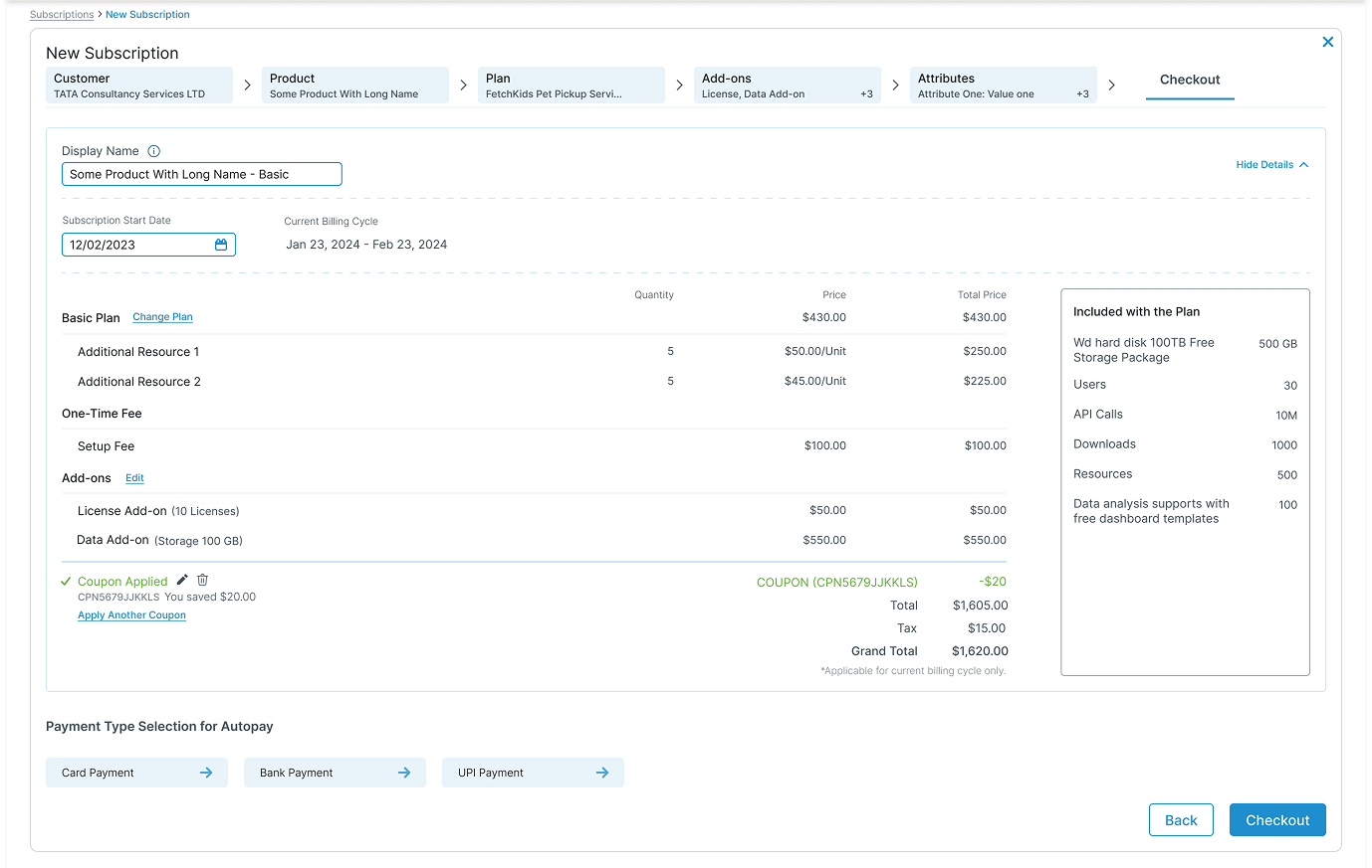 Step 06 — Checkout screen